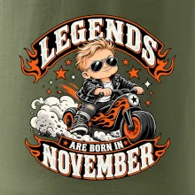 Legendy se rodí v listopadu malý motorkář na odrážedle