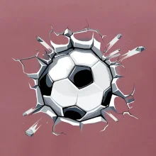 Futbalová lopta v triku Futbalová lopta v triku