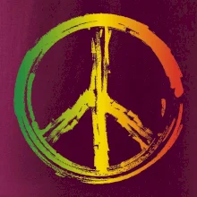 Peace symbol paint