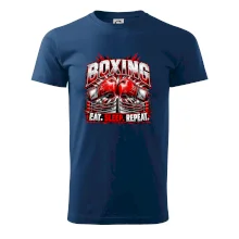 Boxerské rukavice v ringu eat sleep repeat