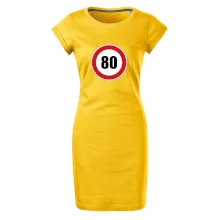 Dopravná značka - obmedzenie rýchlosti 80