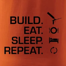Build eat sleep repeat - montážna pena