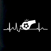 EKG futbal rozhodca a píšťalka