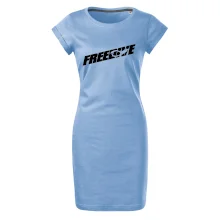 Freedive - nápis s potápačom