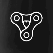 Cyklo srdce reťaz trojuholník