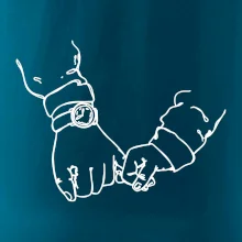 Otec a syn ruky obrys Otec a syn ruky obrys