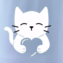 Mačka drží srdce Mačka drží srdce