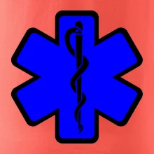 Rescue - Hviezda na prsníku + nápis na chrbte Rescue - Hviezda na prsníku + nápis na chrbte