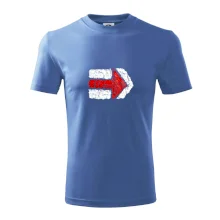 Párová turistická značka  červená