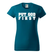 Put God first hrubý nápis
