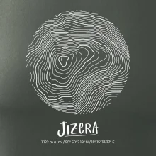 Jizera - vrstevnice v kruhu