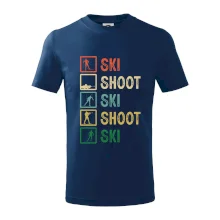 Biatlon ski shoot ski