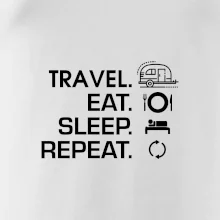 Eat sleep travel - Malý príves Eat sleep travel - Malý príves