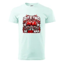 Boxerské rukavice v ringu eat sleep repeat