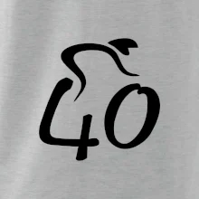 Cyklista oslavuje štyridsiatku (40)