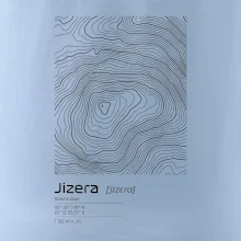 Jizera - vrstevnice v obdĺžniku