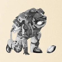 Americký futbal astronaut