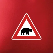 Dopravná značka - Pozor ľadový medveď Dopravná značka - Pozor ľadový medveď