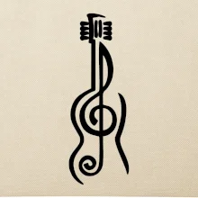 Husľový kľúč gitara