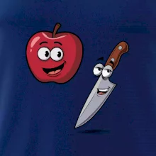 Parové tričko - Jablko a nôž