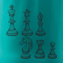 Šachové figúrky kreslené