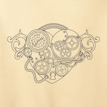 Steampunk srdce kreslené Steampunk srdce kreslené