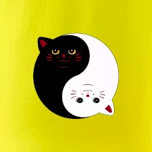 Mačky jin jang farebné