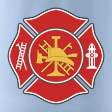 Fire department logo červené