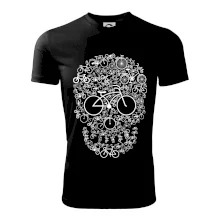 Cyklo lebka zložená z kolies Cyklo lebka zložená z kolies