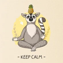Yoga - keep calm kreslený