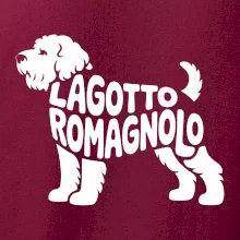 Lagotto romagnolo nápis v tele