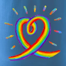 Srdce pride dúha kreslená Srdce pride dúha kreslená