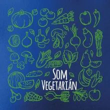 Som vegetarián - zelenina vo štvorci
