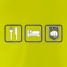 Eat sleep MMA v řádku