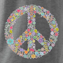 Peace symbol lístočky