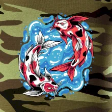 Yin & Yang Koi kapor - červený