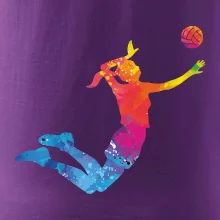 Volejbalista/Volejbalistka splash s loptou