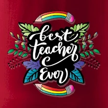 Farebné ceruzky best teacher ever Farebné ceruzky best teacher ever