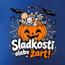 Sladkosť alebo žart tekvicový košík