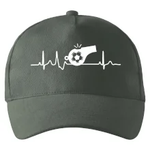 EKG futbal rozhodca a píšťalka