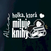 Čiernobiela holka, ktorá miluje knihy - holka - Vaše meno