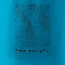 Gerlachovský štít - vrstevnice v obdĺžniku