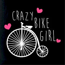 Crazy bike girl