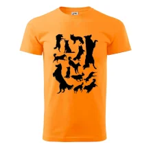 Border kólia siluety