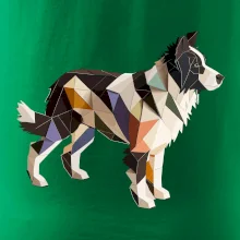 Border kólia zlepená z papiera Border kólia zlepená z papiera