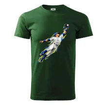 Baseballový polař chytá míček ve výskoku