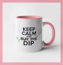 Zelenočervený graf Keep Calm and Buy the Dip