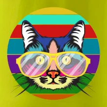 Mačka pri farebnom západe