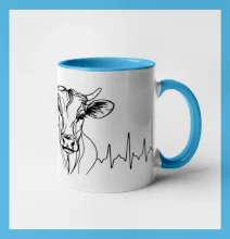 EKG krivka krava EKG krivka krava