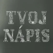 Steampunk vlastný nápis Steampunk vlastný nápis